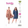 Burda Sewing Pattern 6036 Misses' 2 different Types Of Dresses Sporty or Dressy