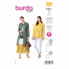 Burda Sewing Pattern 6041 Misses' Classic Cut Coat with A Stand Collar