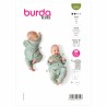 Burda Sewing Pattern 9258 Babies' Romper With Inside Leg Fastening