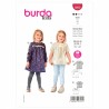 Burda Sewing Pattern 9260 Childrens Girls Sun Dress or Blouse Round Neckline