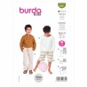 Burda Sewing Pattern 9261 Childrens Trousers With An Elastic Casing and Pockets