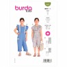 Burda Sewing Pattern 9265 Childrens Overalls with Frills Double Layered
