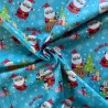 100% Cotton Fabric Christmas Delivery Santa Presents Xmas Festive 160cm Wide