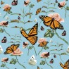 100% Cotton Fabric Nutex Botanical Garden Butterfly Insects Butterflies Ladybird