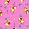 100% Brushed Cotton Printed Winceyette Flannel Fabric Winnie the Pooh Sunshine