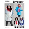 Simplicity Sewing Pattern S9354 Misses' Hooded Jacket Costume Masks and Hat