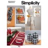 Simplicity Sewing Pattern S9357 Table Decor Decorations Tea Towel Apron