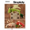 Simplicity Sewing Pattern S9363 Huggable Plush Dragons Fantasy Dragon