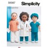 Simplicity Sewing Pattern S9367 Essential Worker 18" Doll Clothes