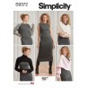 Simplicity Sewing Pattern S9372 Misses' Slim Fit Knit Dress and Shrugs