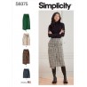 Simplicity Sewing Pattern S9375 Misses' Faux Wrap Skirt with Twist