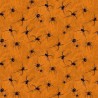 100% Cotton Fabric Makower Mystery Manor Halloween Spiders Spider Web