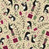 100% Cotton Fabric Nutex Lynette Anderson Penguin Christmas Xmas Festive Animals