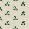 Cotton Rich Linen Look Fabric Christmas Elf Gonk Gnome Or Panel Upholstery Green