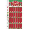 100% Cotton Fabric Nutex 12 Days Of Christmas Advent Calendar Xmas Panel