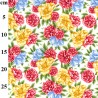 100% Cotton Poplin Fabric Rose & Hubble MacBeth Street Floral Flowers