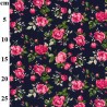 100% Cotton Poplin Fabric Rose & Hubble Willow Walk Flowers Floral