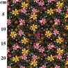 100% Cotton Poplin Fabric Rose & Hubble Springtime Floral Flower Garden