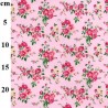 100% Cotton Poplin Fabric Rose & Hubble Woods Lane Flower Bunches Floral