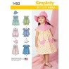 Toddlers' Dress, Top, Panties and Hat Simplicity Sewing Pattern 1450