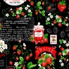 100% Cotton Fabric Timeless Treasures Strawberry Jam Strawberries Summer Fruit