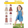 Childs Dress with Bodice and Sleeve Variations Simplicity Sewing Pattern 1453