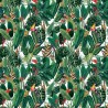 100% Cotton Digital Fabric Rainforest Animals Natural Parrot 140cm Wide