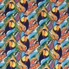 100% Premium Cotton Fabric Little Johnny Toucan Tropical Birds Animals