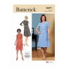 Butterick Sewing Pattern B6871 Misses' A-line Dress With High Waist