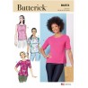 Butterick Sewing Pattern B6874 Misses' Knitted Tops Elbow Length Sleeves