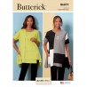 Butterick Sewing Pattern B6877 Misses' Loose Fitting Top Asymmetrical Hem