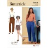 Butterick Sewing Pattern B6878 Misses' Pleat Front Trousers Or Shorts