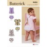 Butterick Sewing Pattern B6884 Infants' Top Panties With Elasticated Waist