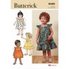 Butterick Sewing Pattern B6885 Toddles High Waisted Dress With Gathered Skirt