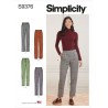Simplicity Sewing Pattern S9376 Misses' Pull on Trousers Side Front Pockets