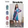 Simplicity Sewing Pattern S9380 Misses' Sweatshirt Jumper Dress Skirt Variations