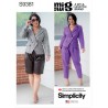 Simplicity Sewing Pattern S9381 Misses' Lined Jacket Pleated Shorts or Trousers