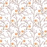 100% Cotton Digital Fabric Christmas Winter Robin 140cm Wide