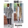 Simplicity Sewing Pattern S9389 Men's Trench Coat Double Breasted Jacket
