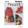 Simplicity Sewing Pattern S9428 Christmas Stockings Gift Sacks Tree Mat