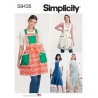Simplicity Sewing Pattern S9435 Misses' Pretty Apron Overall-Style Bib