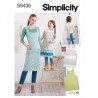 Simplicity Sewing Pattern S9436 Adult and Child Crossback Aprons