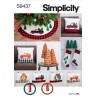 Simplicity Sewing Pattern S9437 Christmas Xmas Festive Decorating