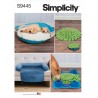 Simplicity Sewing Pattern S9445 Pet Bed In Two Sizes Chair Cover Play Mats