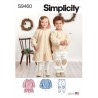 Simplicity Sewing Pattern S9460 Toddlers' Children's Dress Top and Trousers