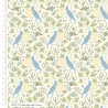 100% Cotton Fabric Voysey Amongst the Leaves Birds Wildlife Floral Flower