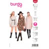 Burda Sewing Pattern 6055 Misses' Dress Semi-fitted Skirt Gathered into Loose