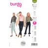 Burda Sewing Pattern 6072 Misses' Slim Semi-fitted Trousers with Fixed Waistband