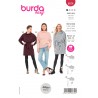Burda Sewing Pattern 6074 Misses' Casual Dress or Tunic With Roll Neckline