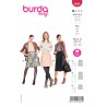 Burda Sewing Pattern 6084 Misses' Wrap skirt in 3 Lengths Inverted Front Pleats